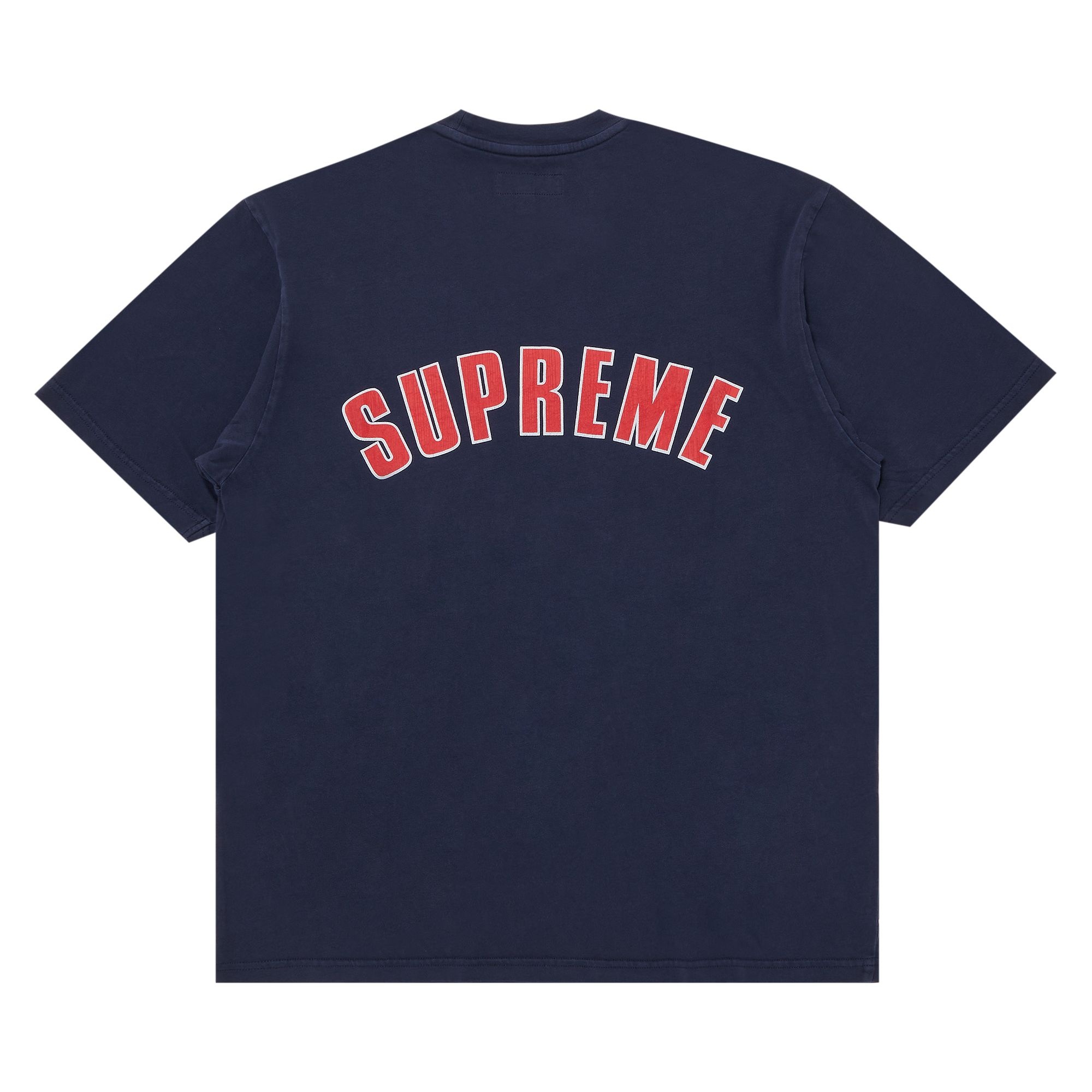 Supreme Cracked Arc Short-Sleeve Top 'Navy' - 2