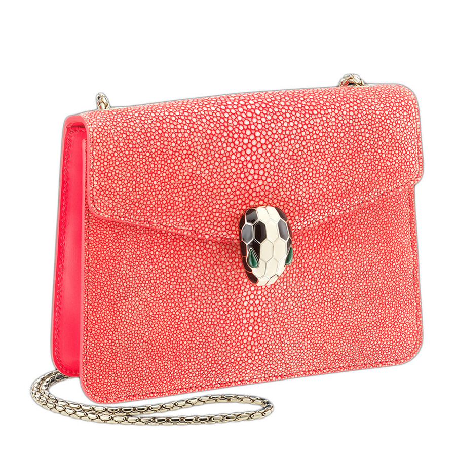 Bvlgari Serpenti Forever Crossbody Bag In Galuchat Leather - 3