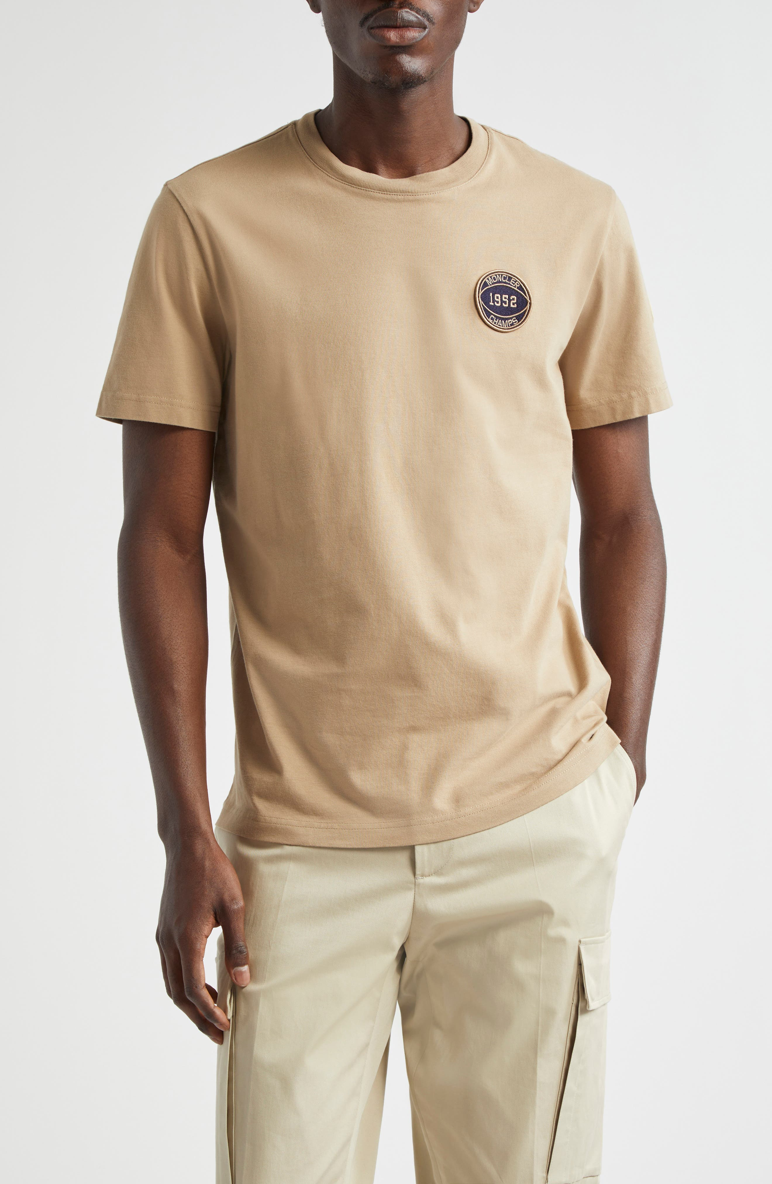 Embroidered Logo Cotton T-Shirt - 1