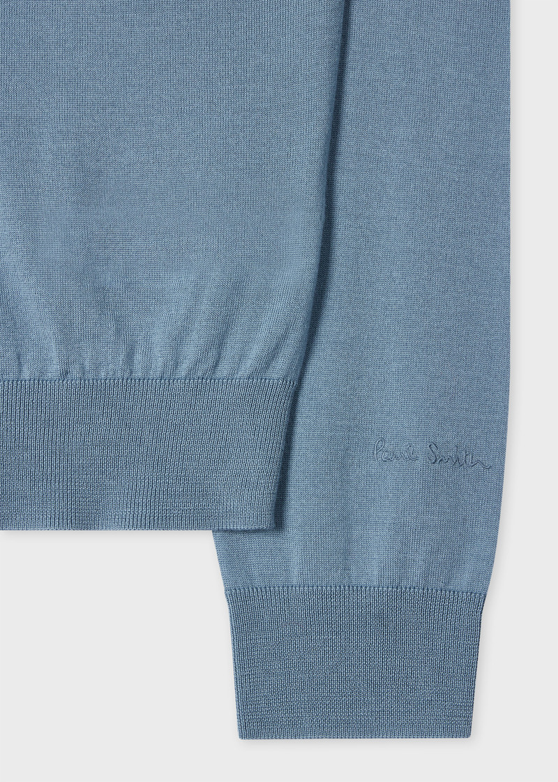 Paul Smith Light Blue Merino Wool Sweater outlook