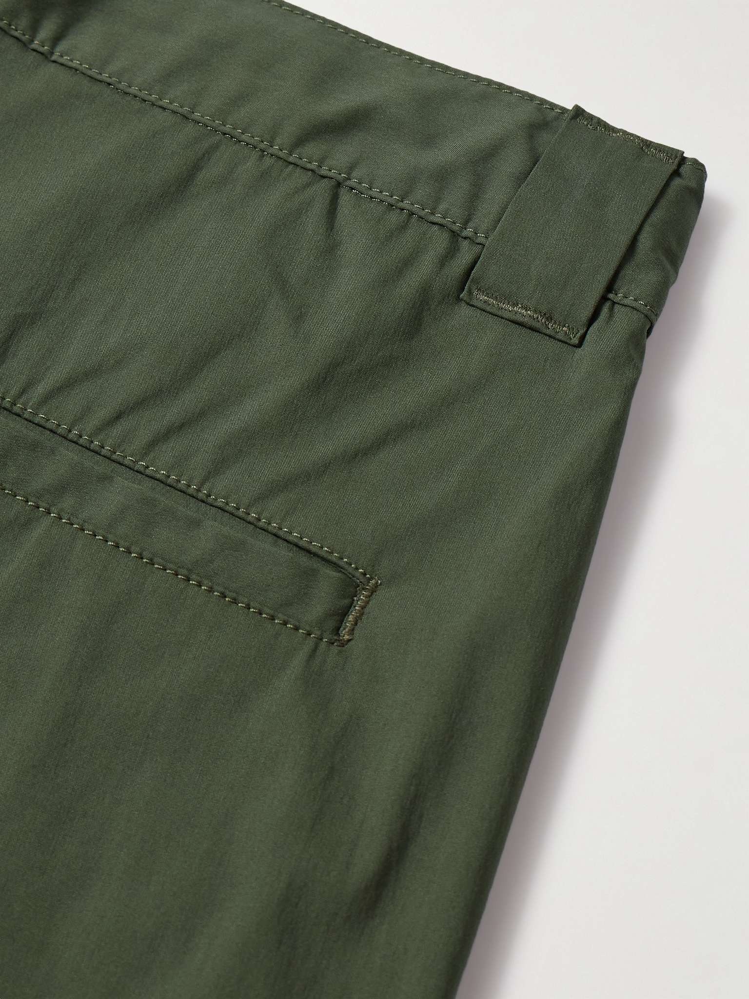 Straight-Leg Cotton-Blend Cargo Trousers - 4