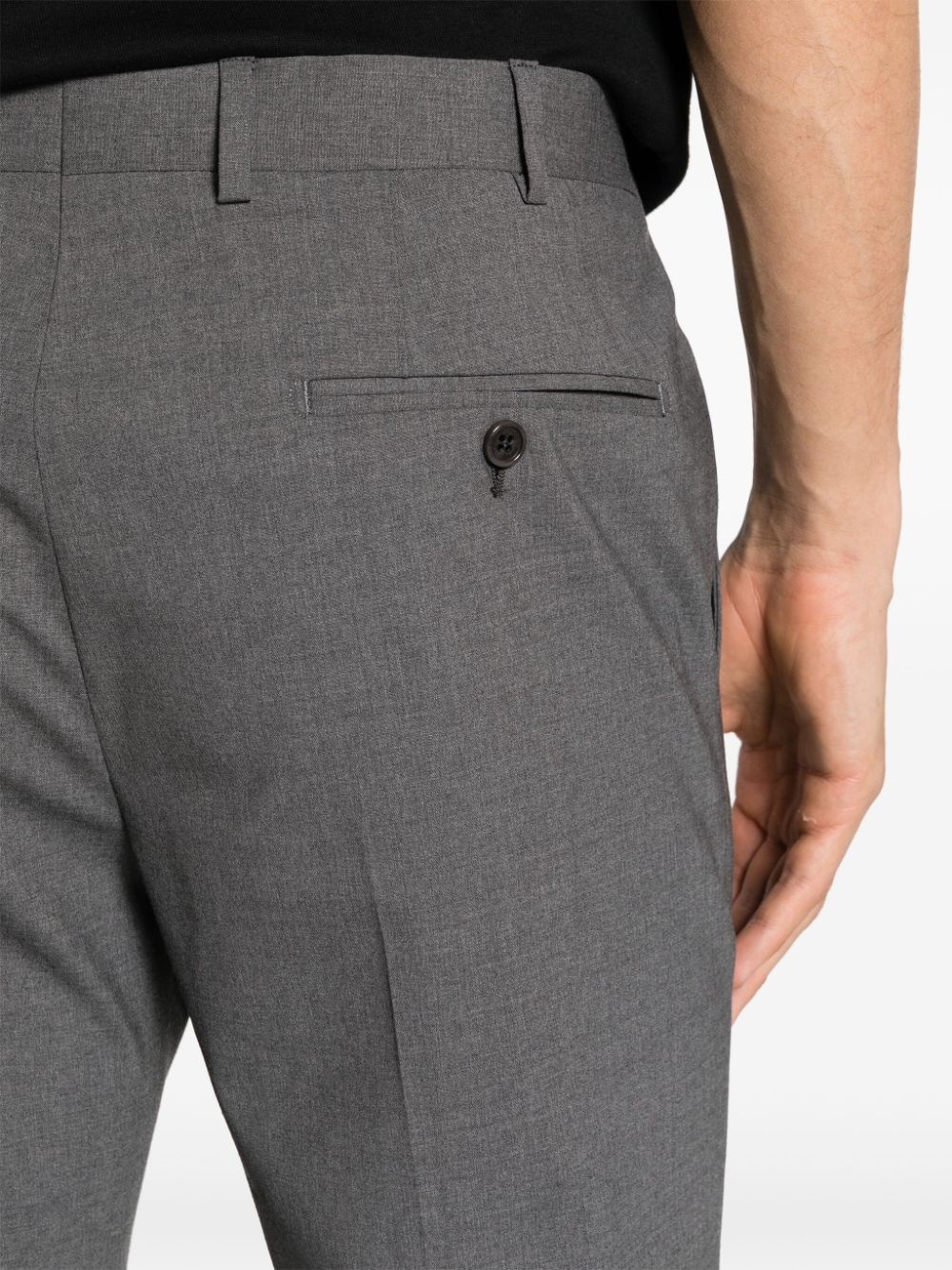 single-breasted virgin wool suit - 6