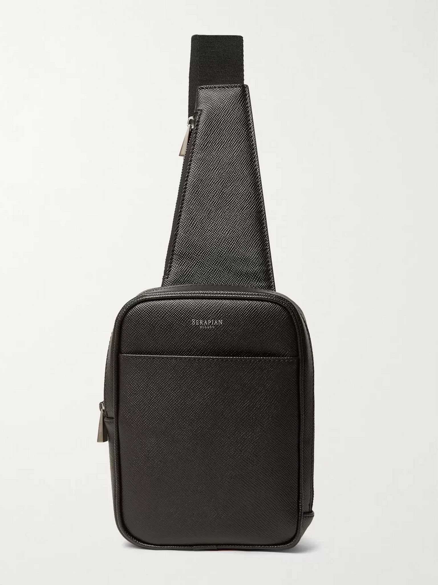 Cross-Grain Leather Backpack - 1