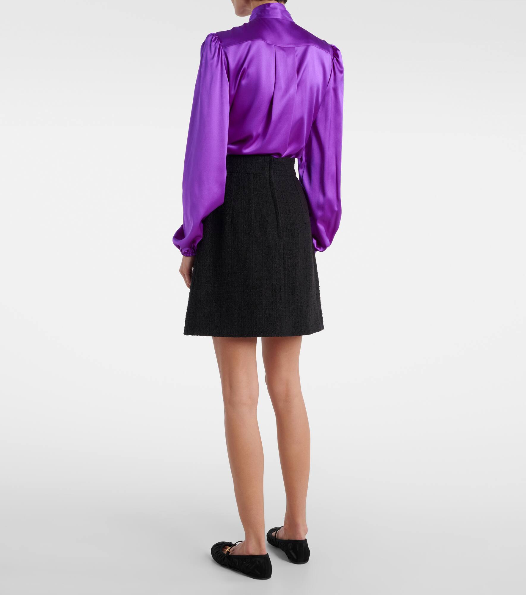 Cotton-blend miniskirt - 3