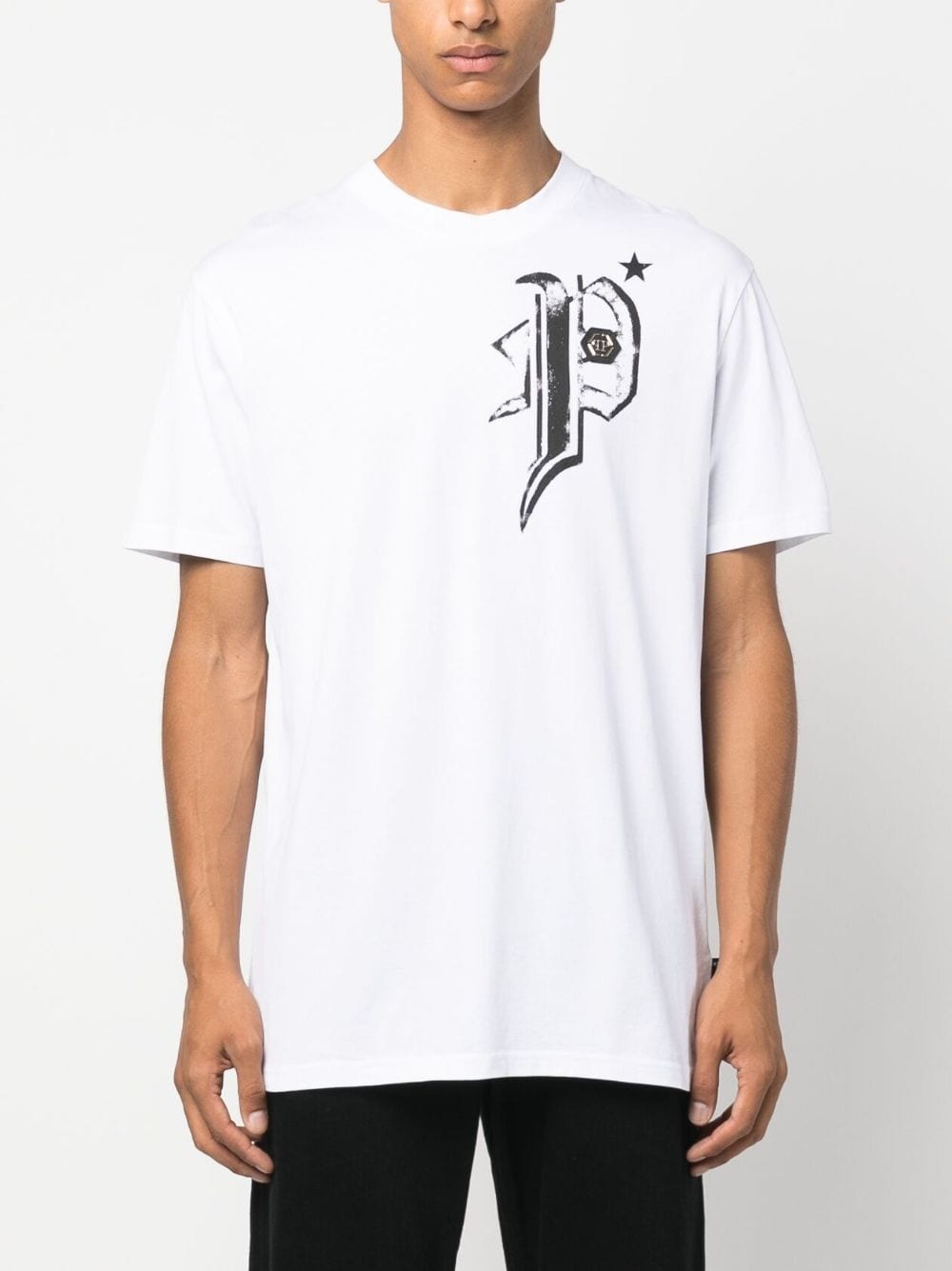 logo-print cotton T-shirt - 3