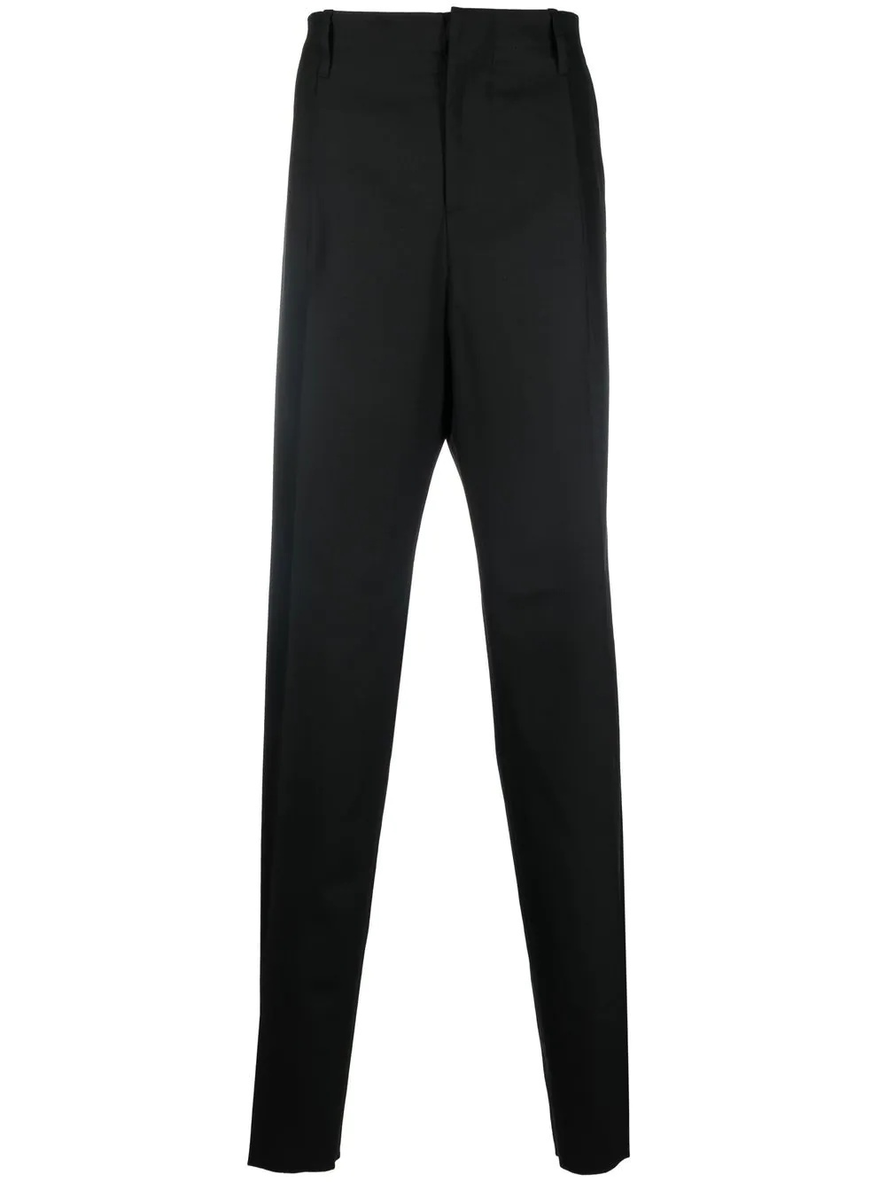 straight-leg twill trousers - 1