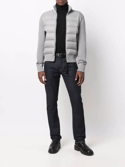 TOM FORD contrasting-panel puffer jacket outlook