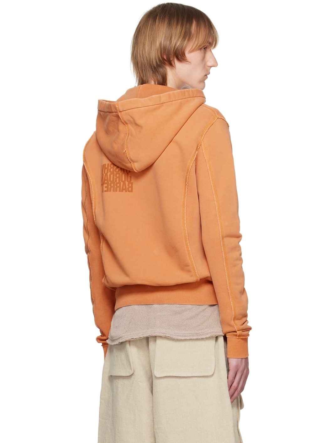MISBHV Orange Jordan Barrett Edition Zipped Hoodie | REVERSIBLE 