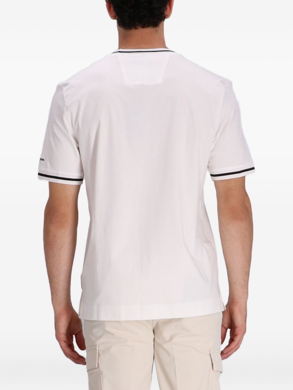 x Porsche contrast-trim T-shirt - 4