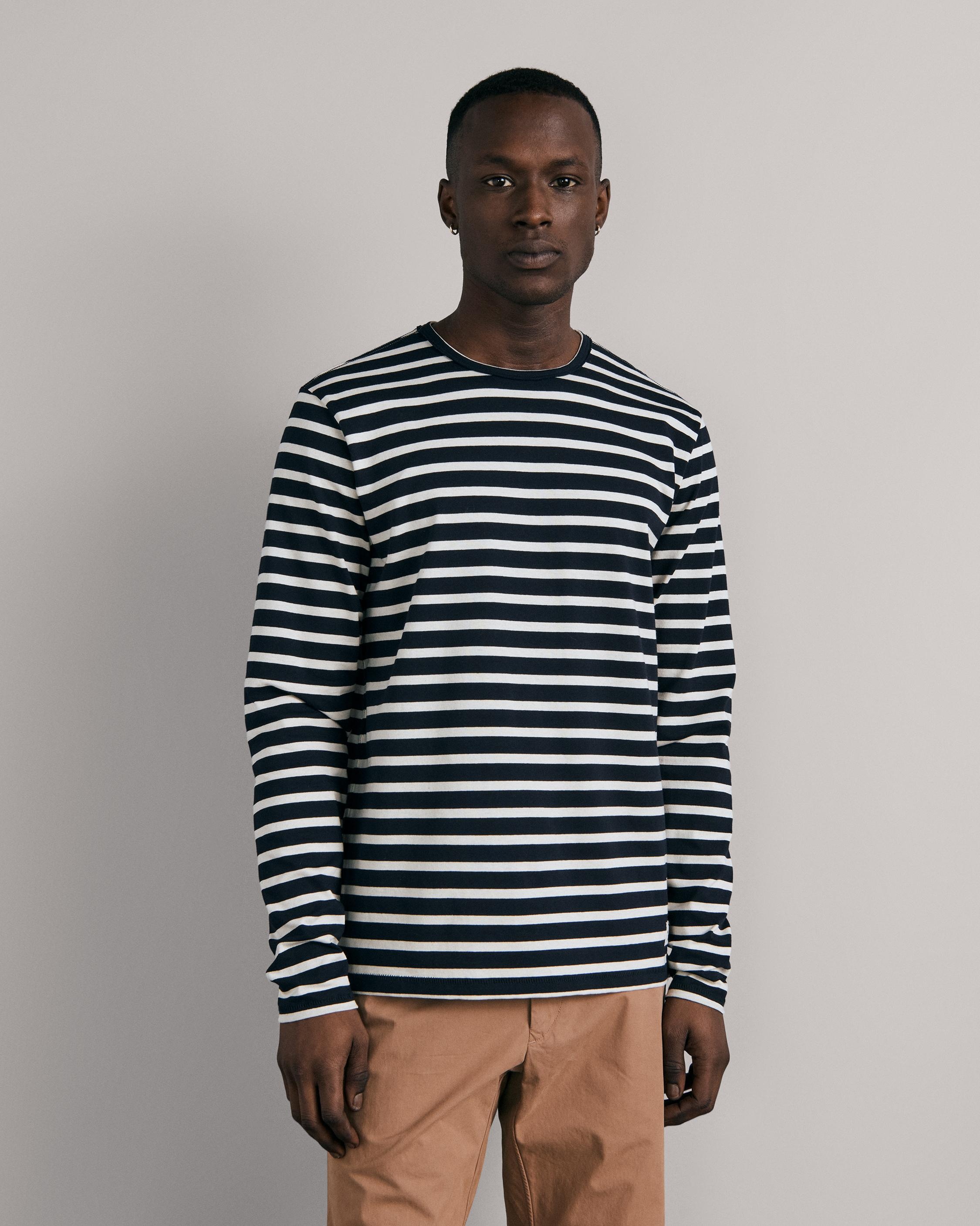 Breton Stripe Long Sleeve Tee
Cotton T-Shirt - 2