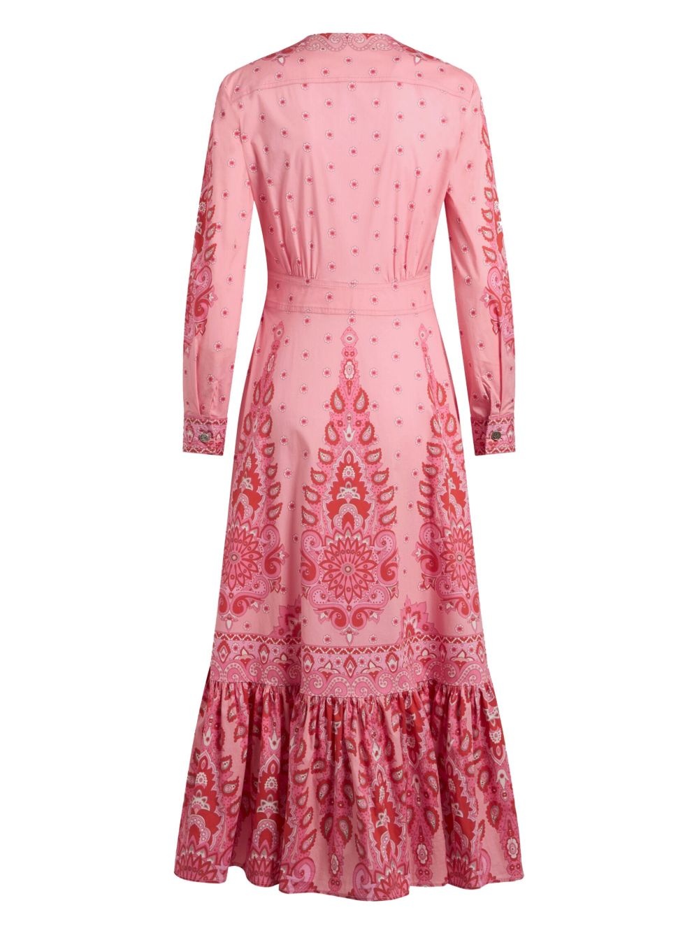 printed poplin midi dress - 5