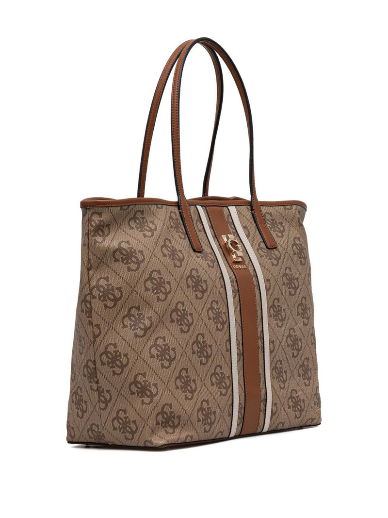 GUESS USA Erenia monogram stripe tote bag outlook