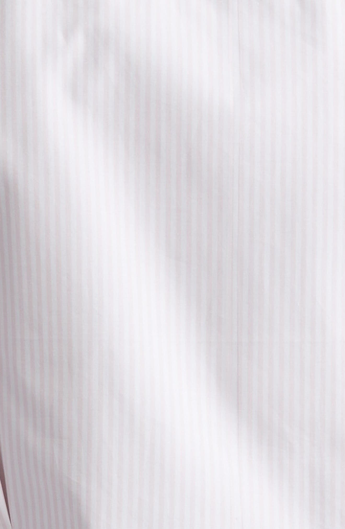 Thom Browne Stripe Crop Cotton Button-Up Shirt in Light Pink at Nordstrom - 6