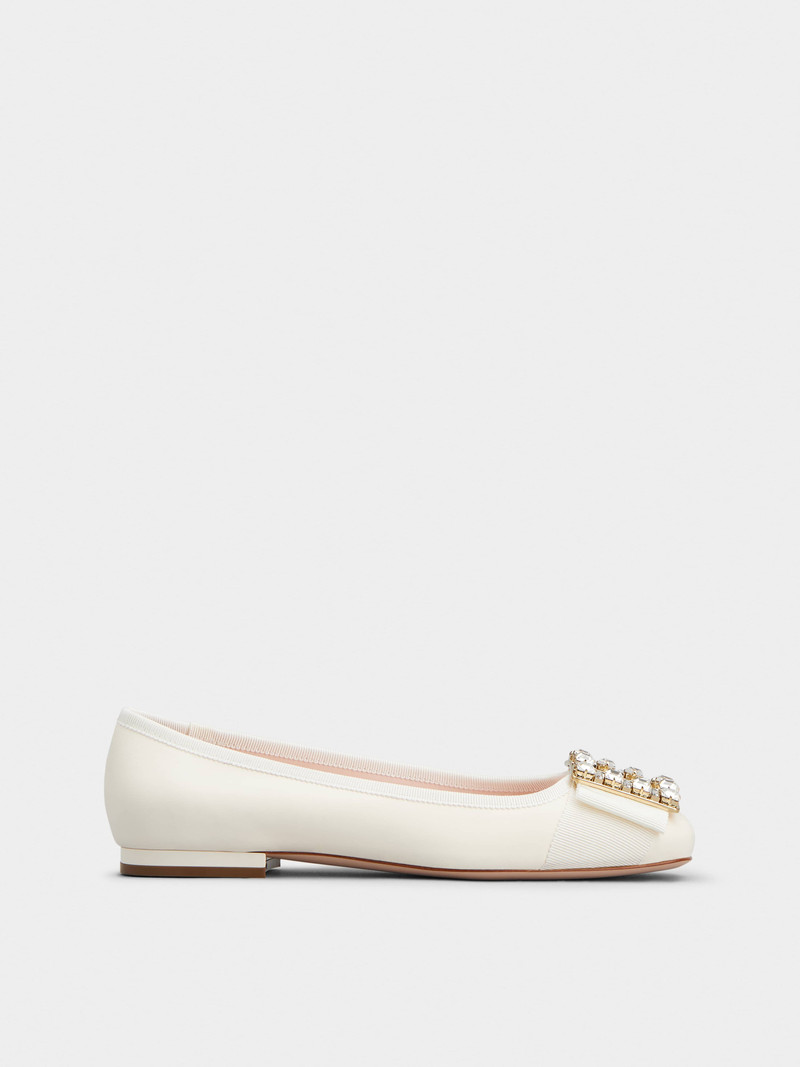 Très Vivier Strass Buckle Ballerinas in Nappa Leather 1