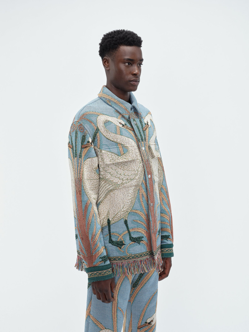 SWAN TAPESTRY OVERSHIRT 4