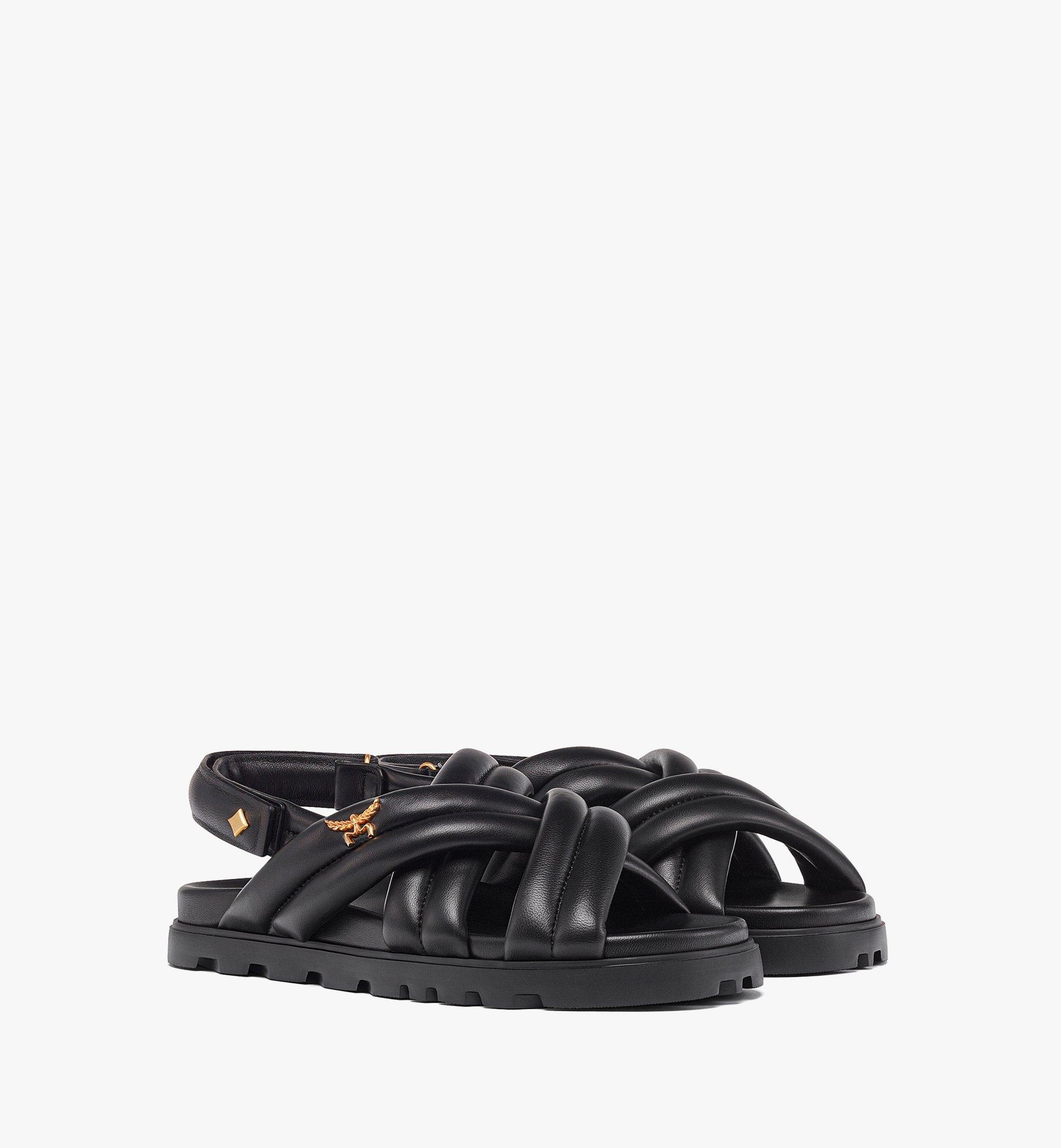 Cross Sandals in Lamb Leather - 1