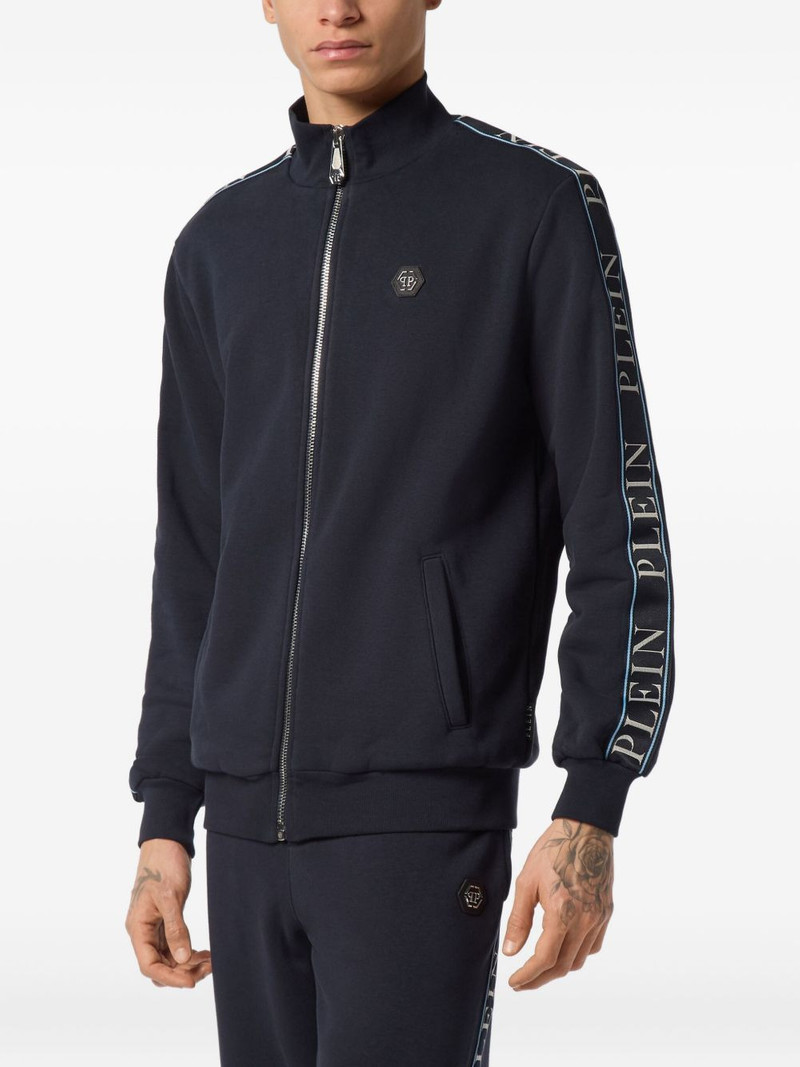 PHILIPP PLEIN zip-up cotton sweatshirt outlook