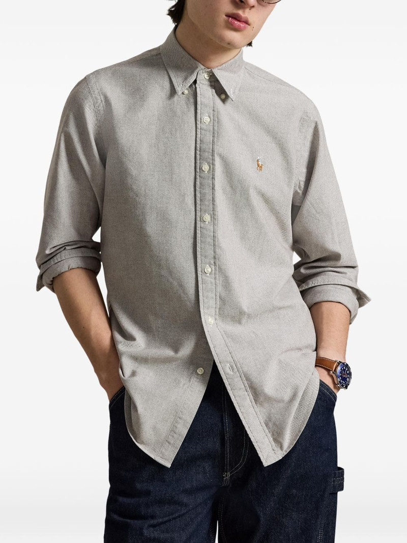 logo embroidered oxford shirt 3