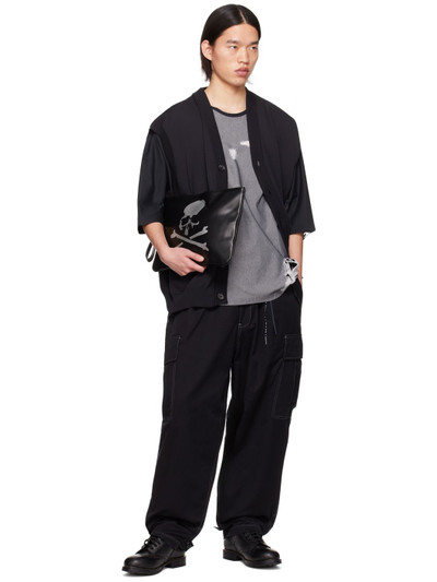 mastermind JAPAN Gray & Black Laddered T-Shirt outlook
