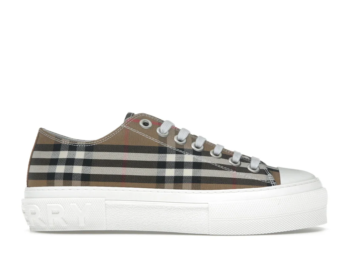 Burberry Low Top House Check Sneaker Taupe Brown - 1