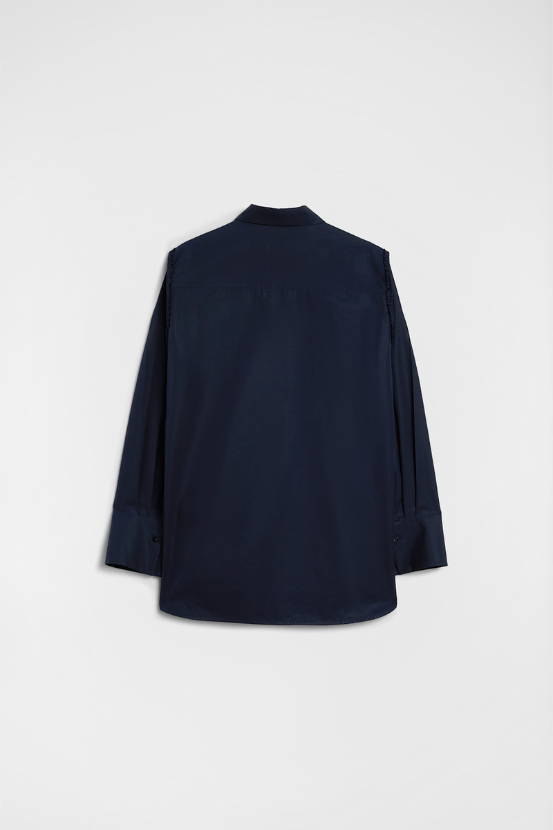 Cotton Poplin Ruffle Shirt 6