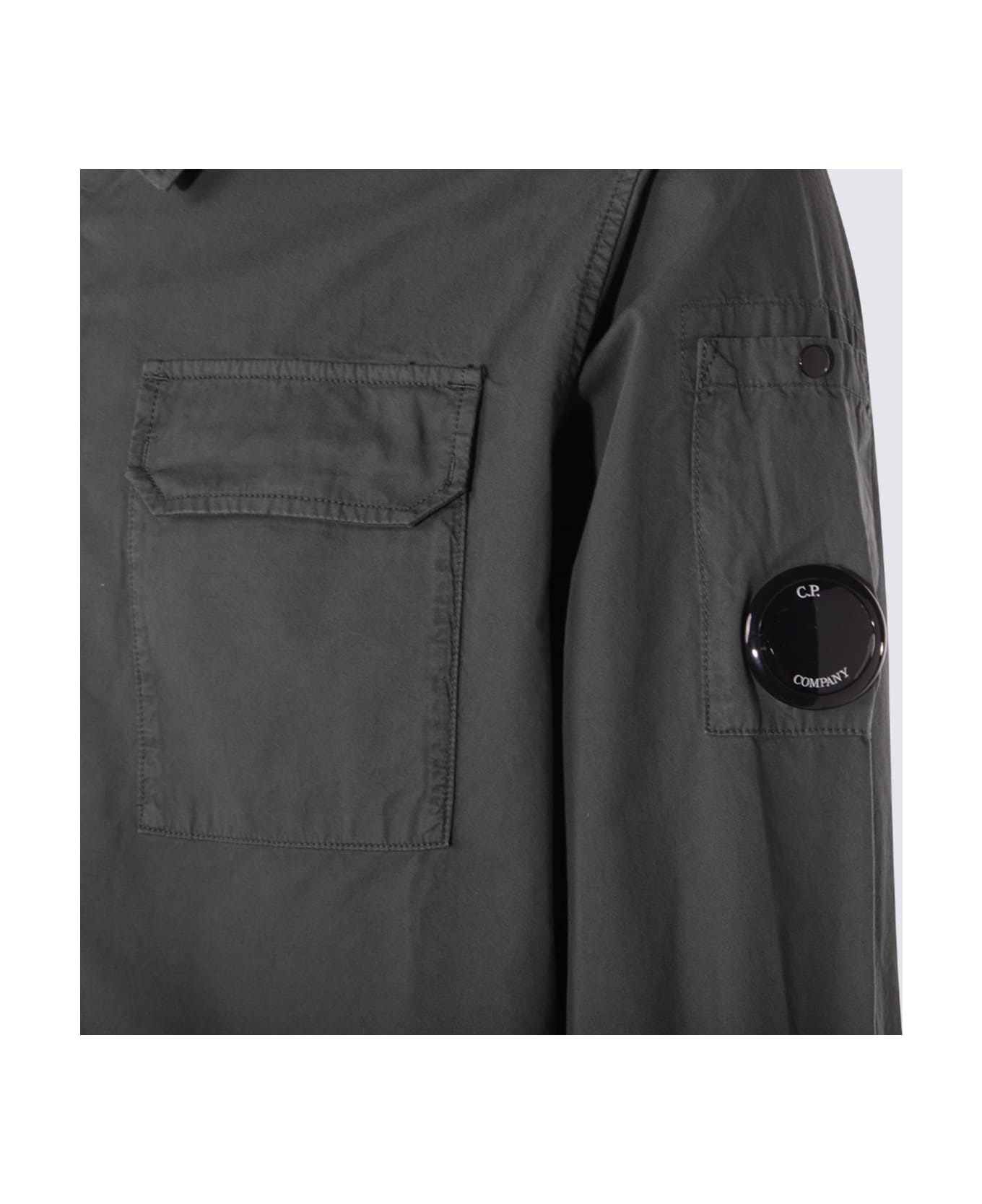 Dark Grey Cotton Shirt - 3