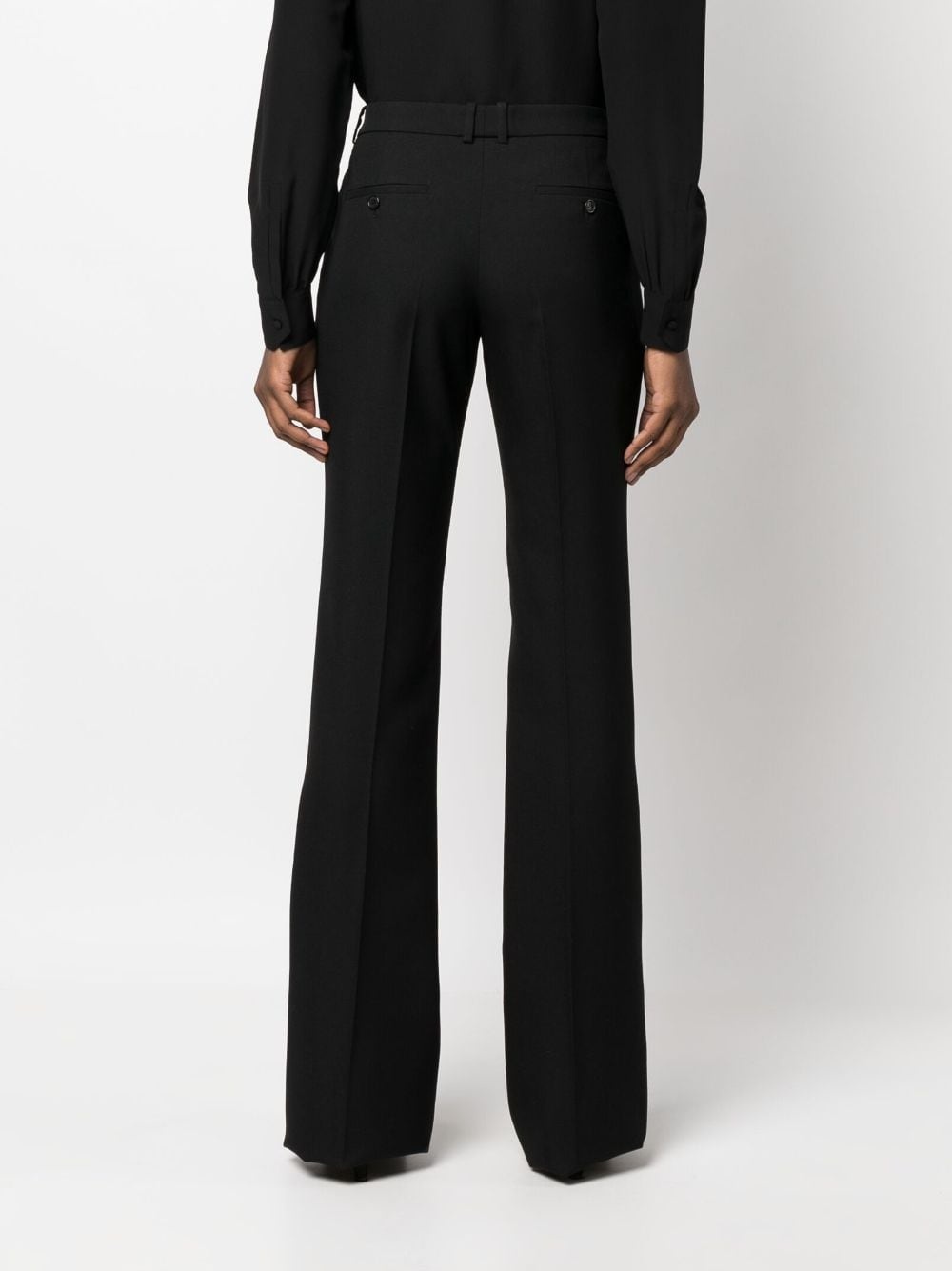 high-waist flared trousers - 4