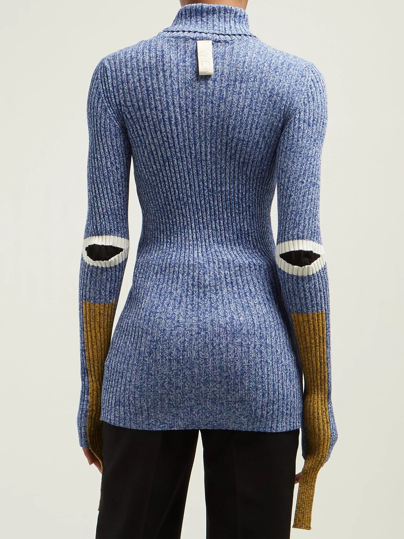 Roll-neck cotton-blend sweater - 3