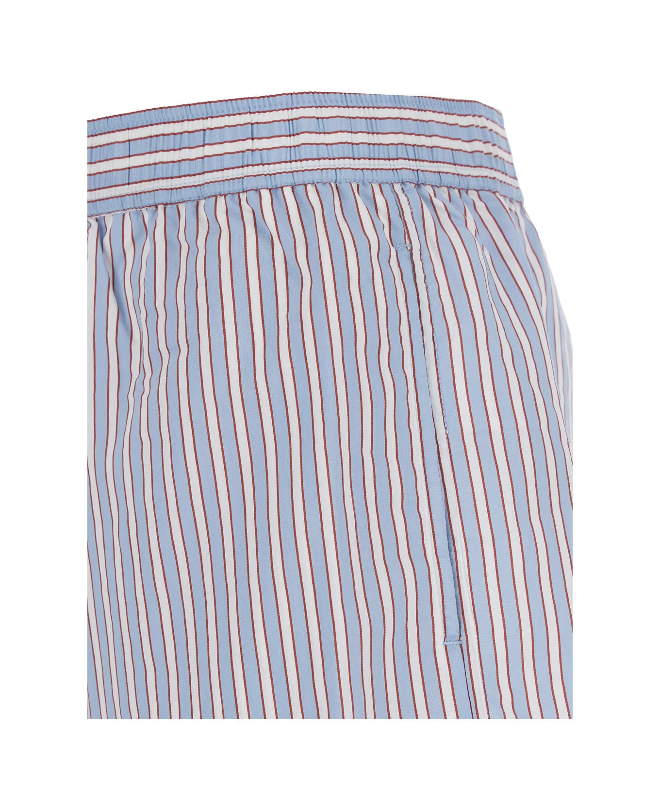 Yarn Dyed Striped Shorts - 3