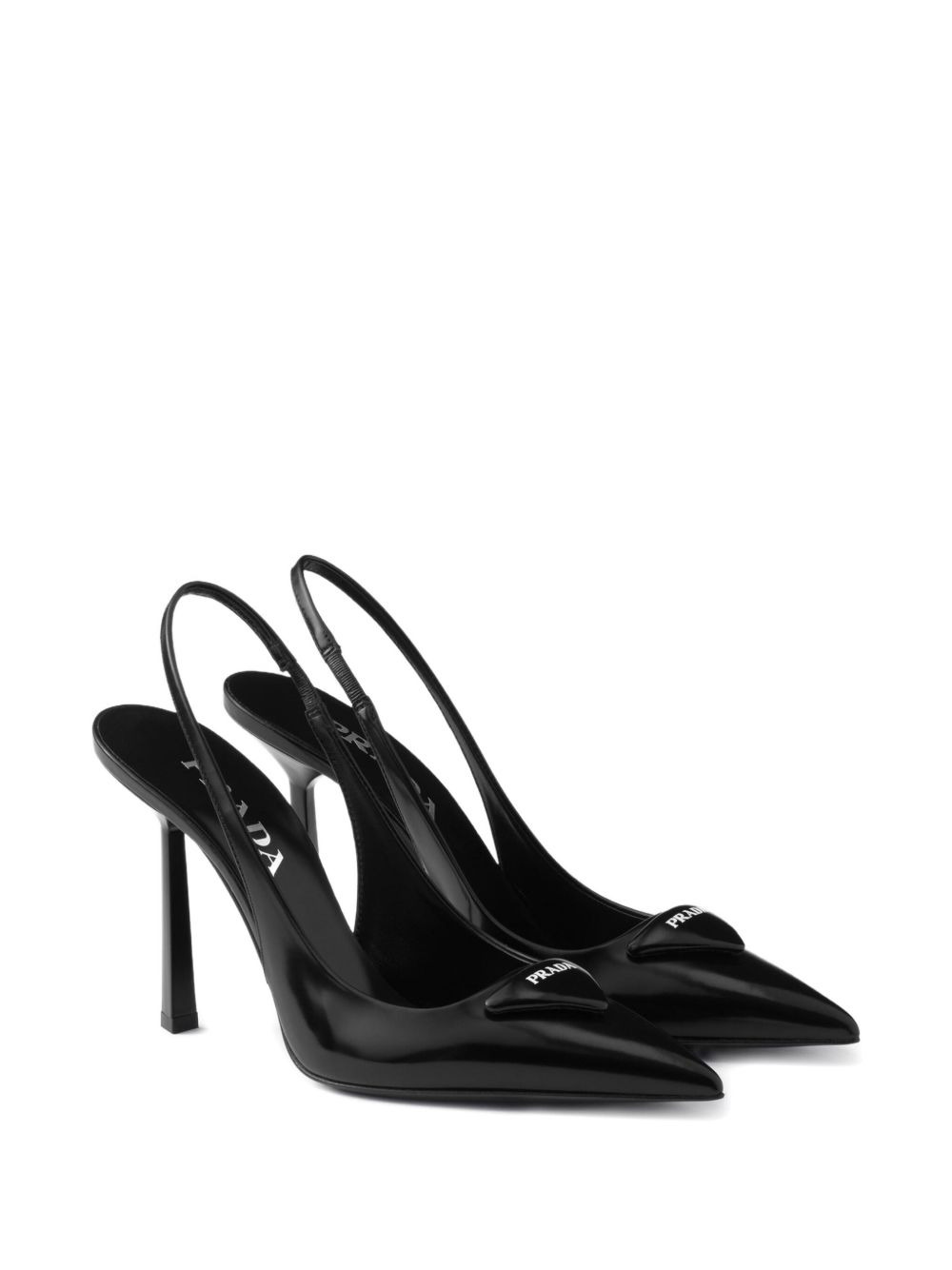 100mm slingback logo pumps - 2