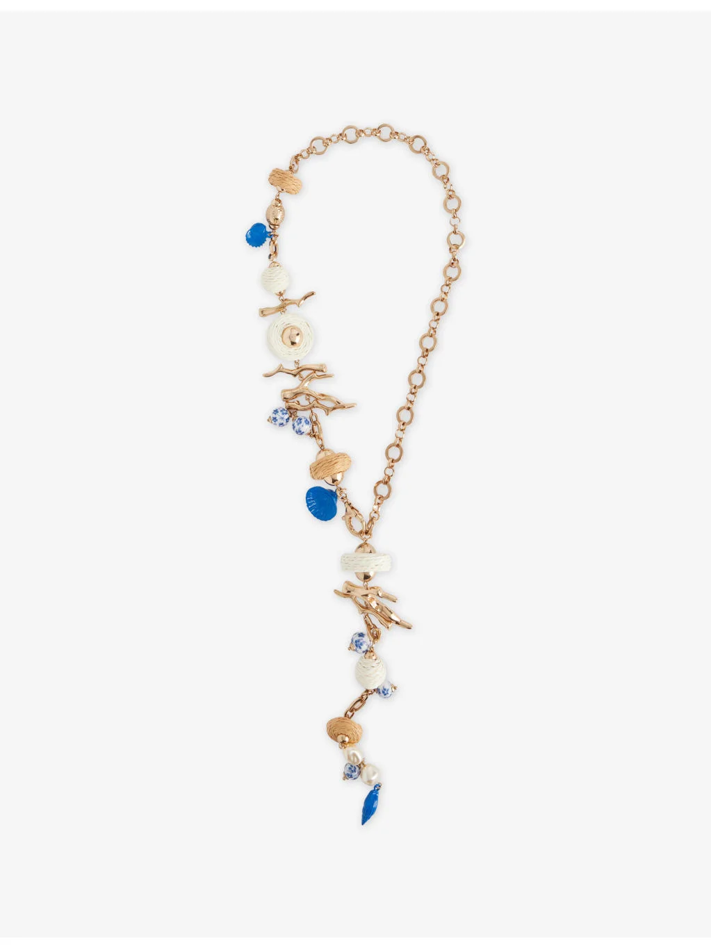 Utile Charm-Embellished Metallic Necklace - 1