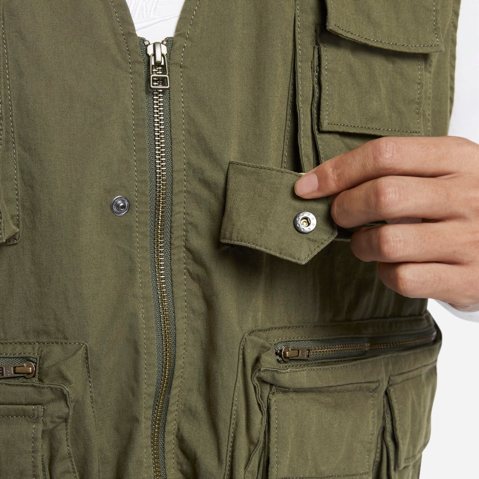 Nike Life Utility Vest 'Olive Green' FN3215-325 - 3