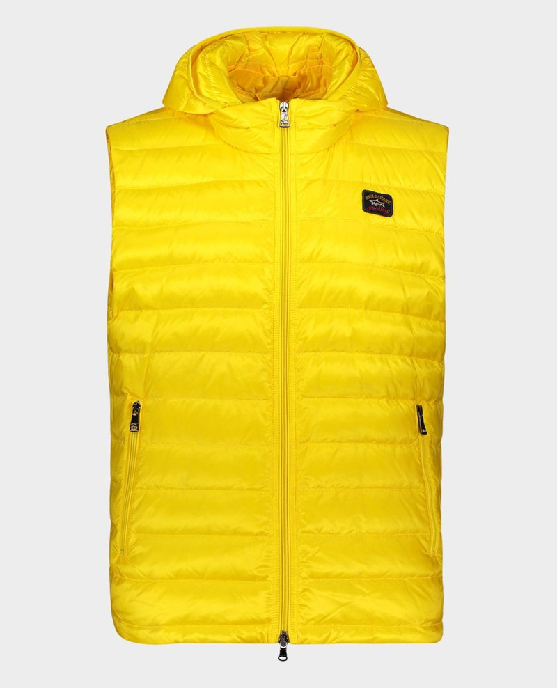 Ultralight down vest with detachable hood 1
