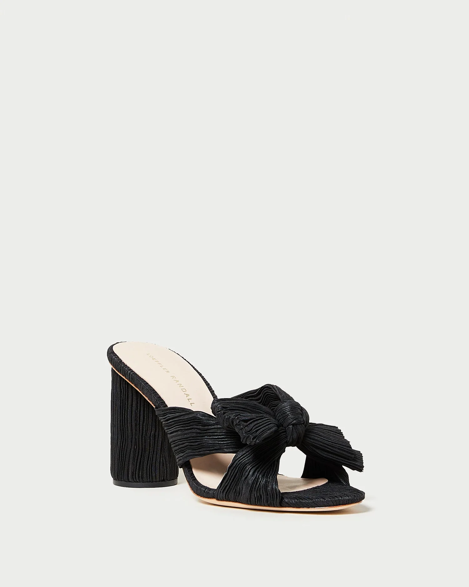 Penny Black Pleated Bow Heel - 1