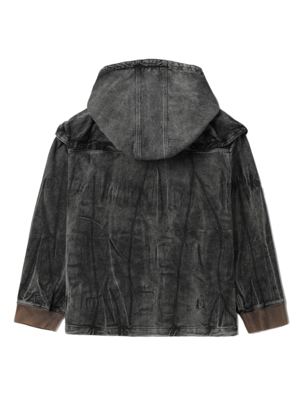 denim hooded jacket - 6