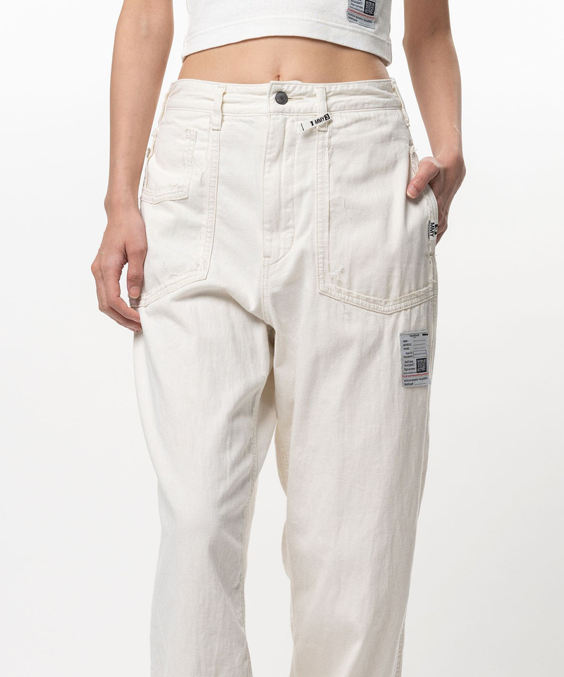 Cut-Out Pocket Denim Pants 8