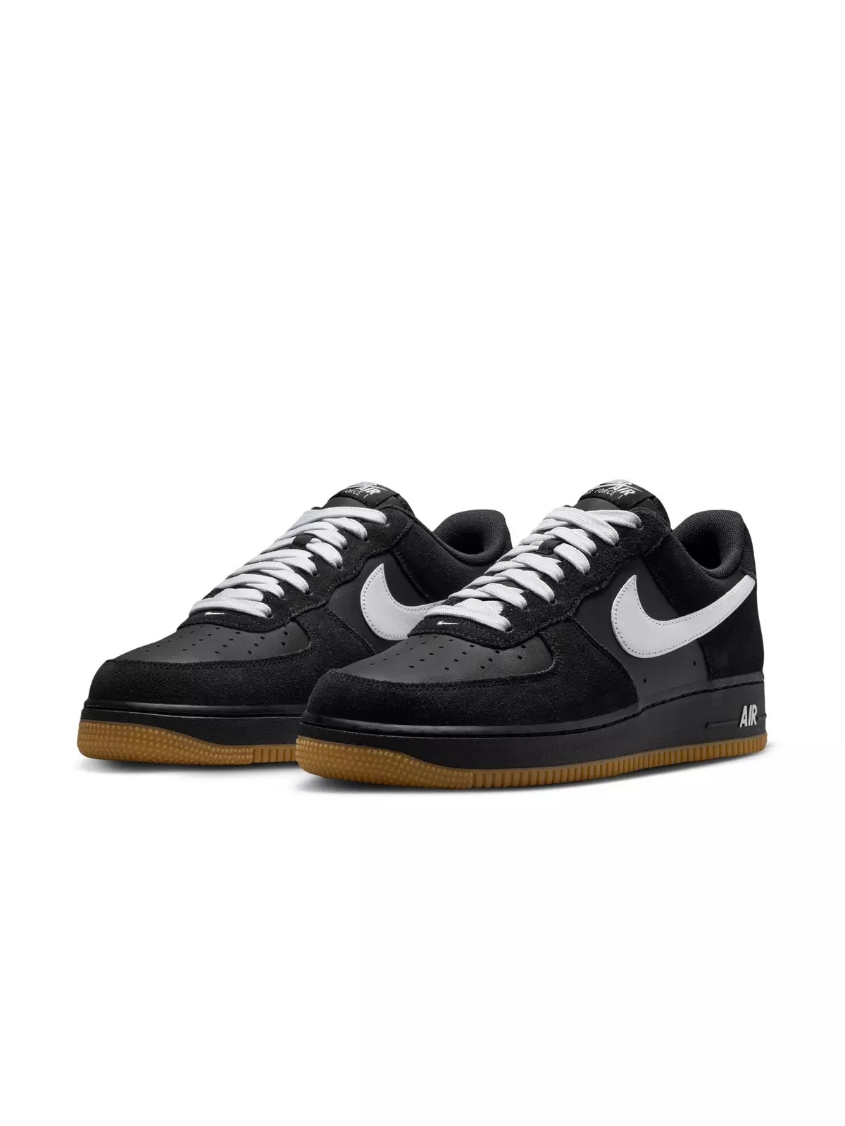 Air Force 1 '07 LV8 "Black/White/Gum Light Brown" Men's Shoe - 5