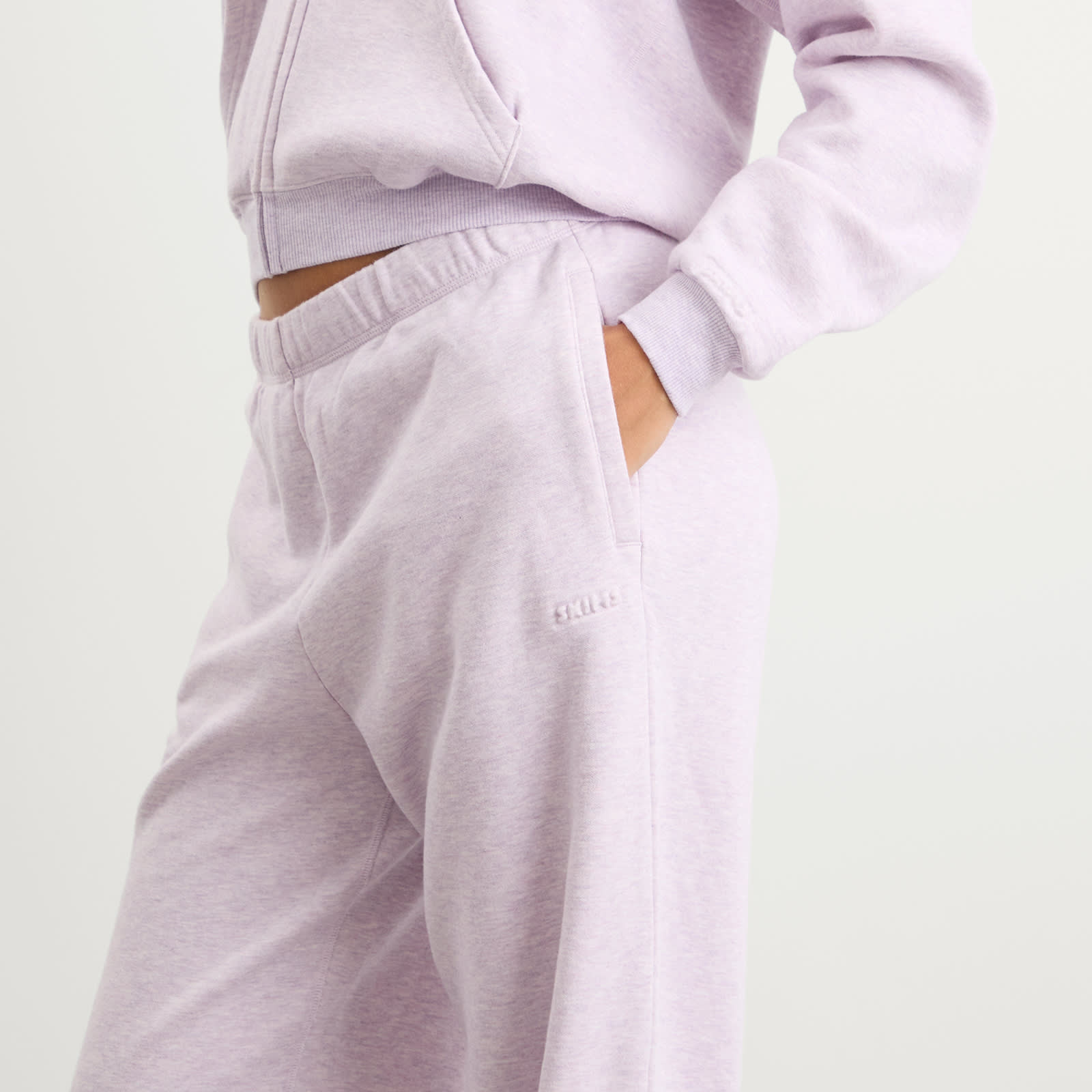 SKIMS Cotton Fleece Straight Leg Pant - 5