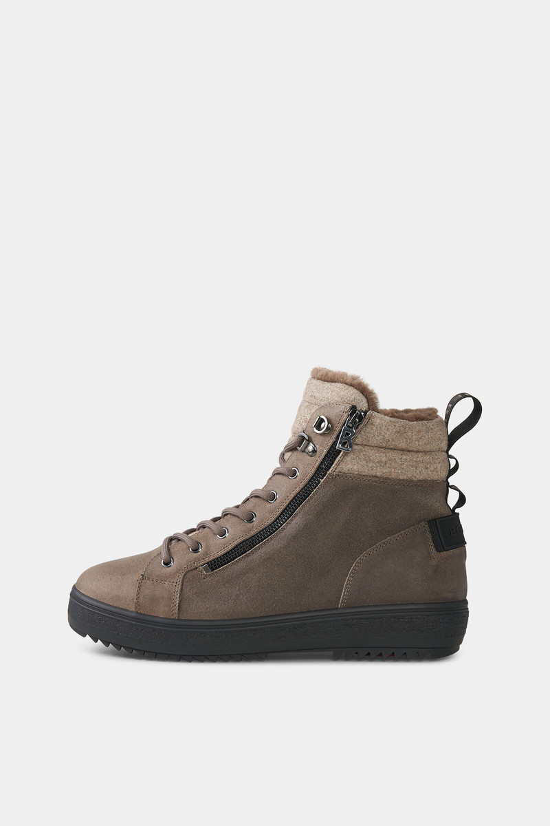 Mid Boots Anchorage with spikes in Taupe 1