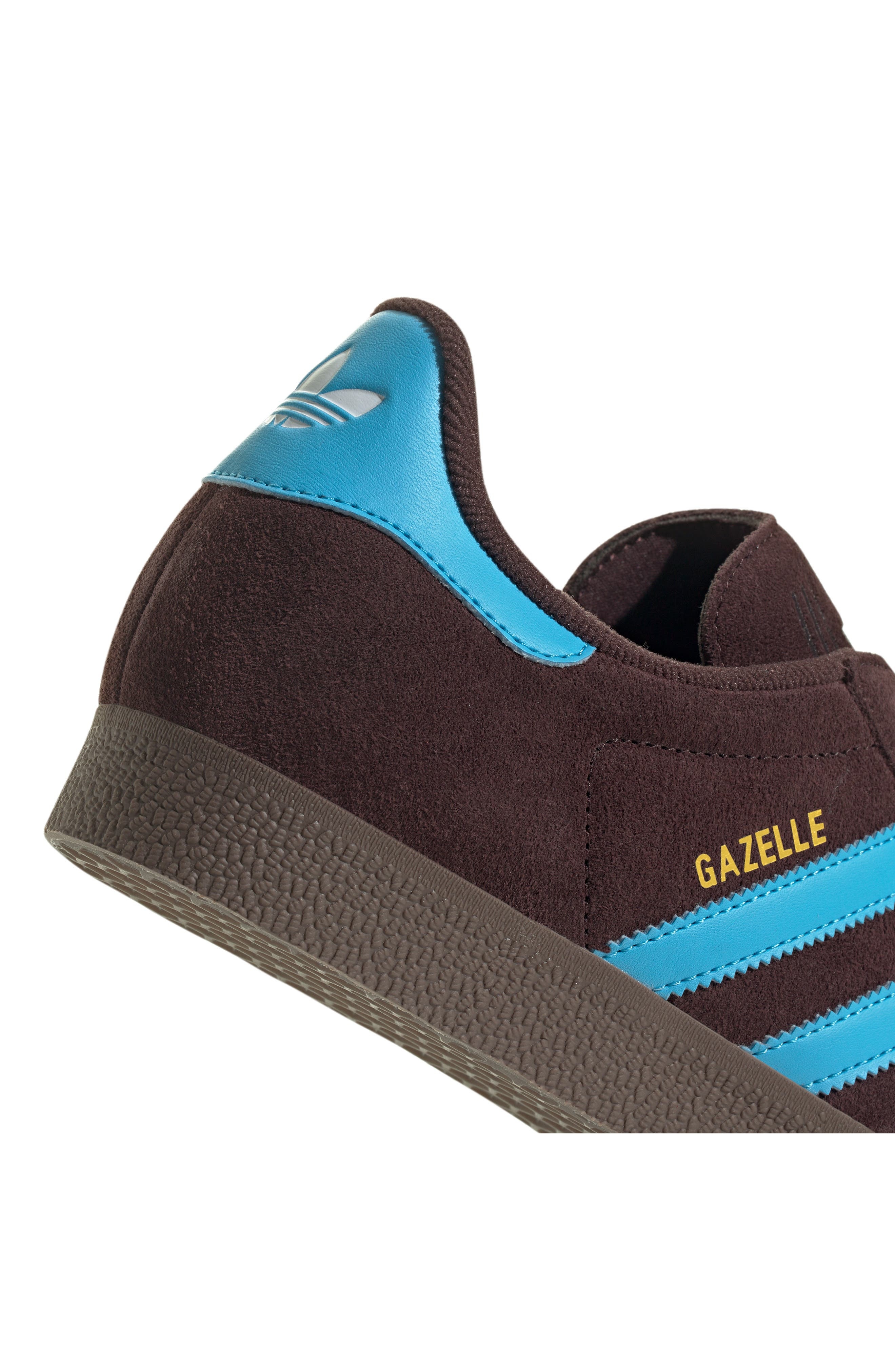 adidas Gazelle Sneaker in Shadow Brown/Sky Rush/White at Nordstrom - 8