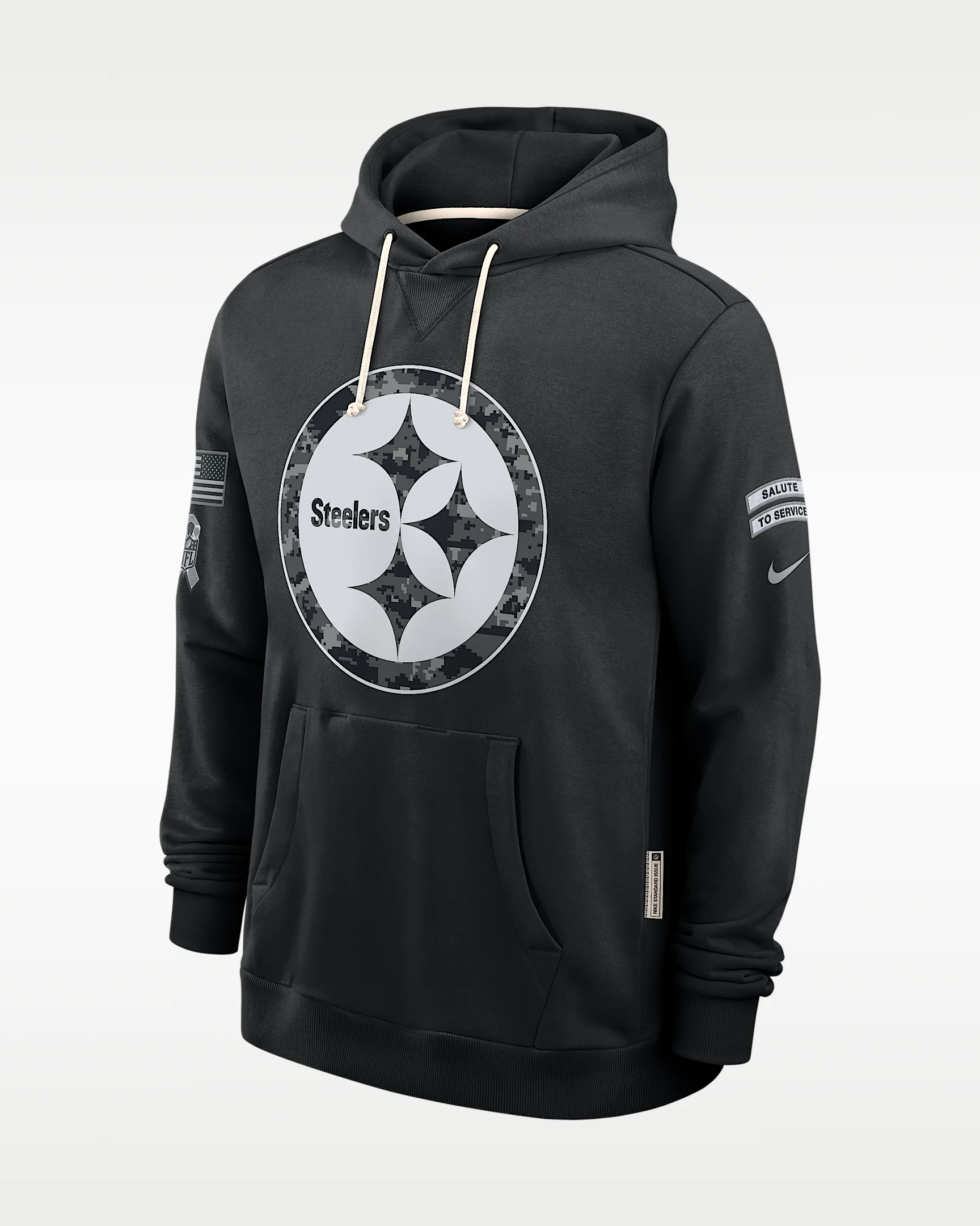 Pittsburgh Steelers Salute to Service Sideline Men's Nike Dri-FIT NFL Pullover Hoodie - 1