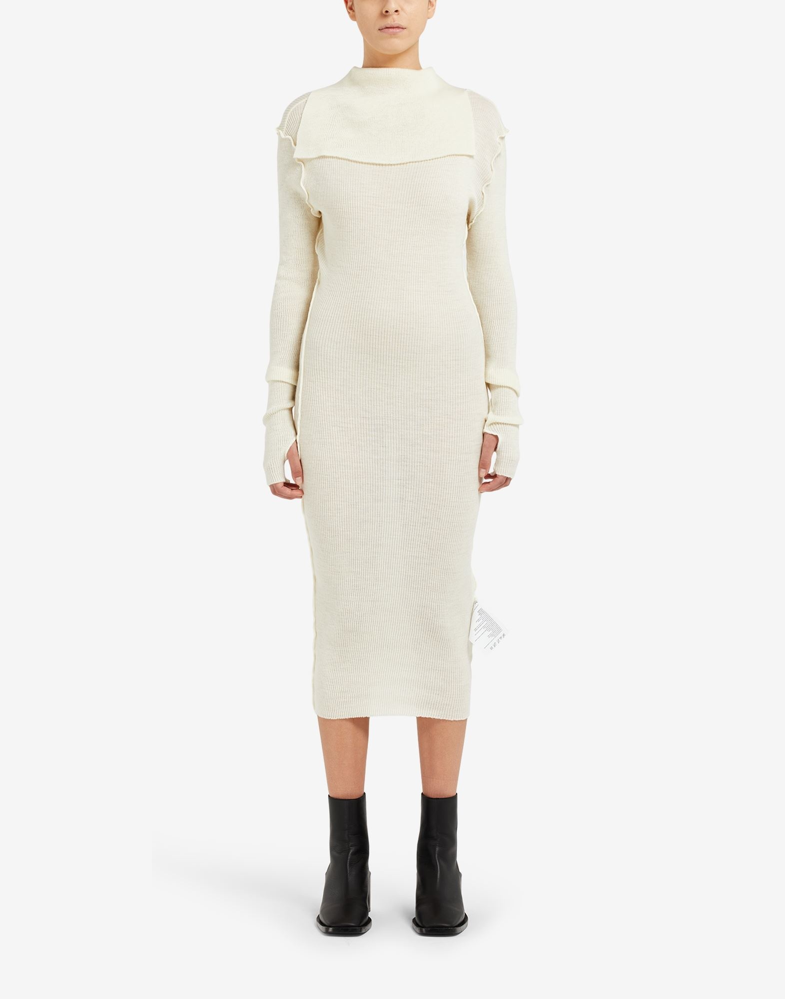 Ribbed polo-neck dress - 2