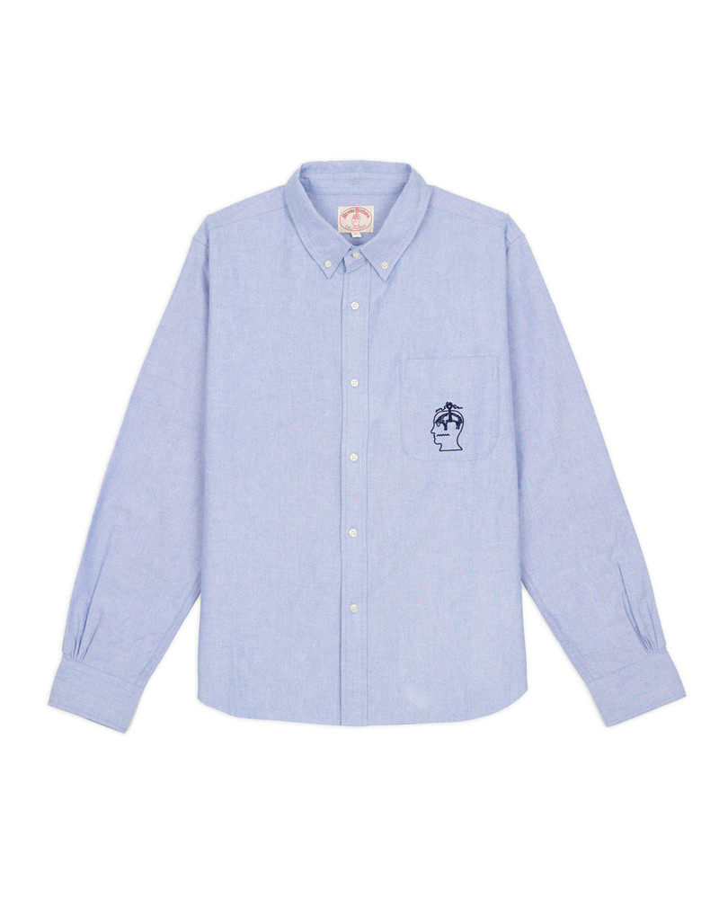 Brooks Brothers California Selvedge Oxford Button Up - Blue 1