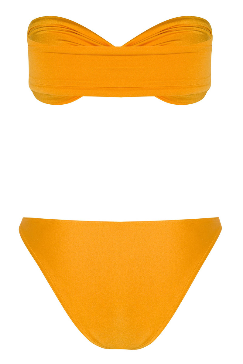 SPRWMN YELLOW TWIST BANDEAU TOP outlook