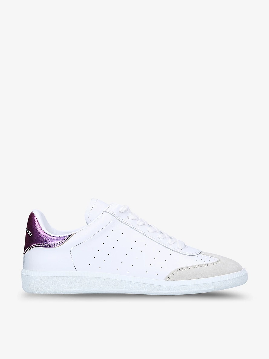 Bryce perforated leather trainers - 1