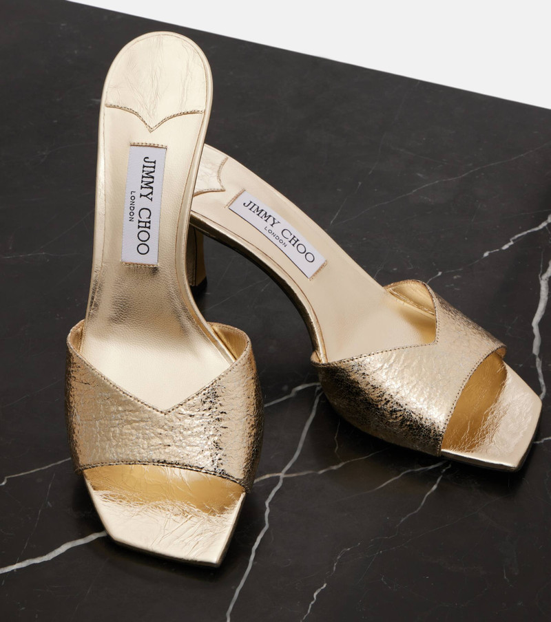 Skye 70 metallic mules 5