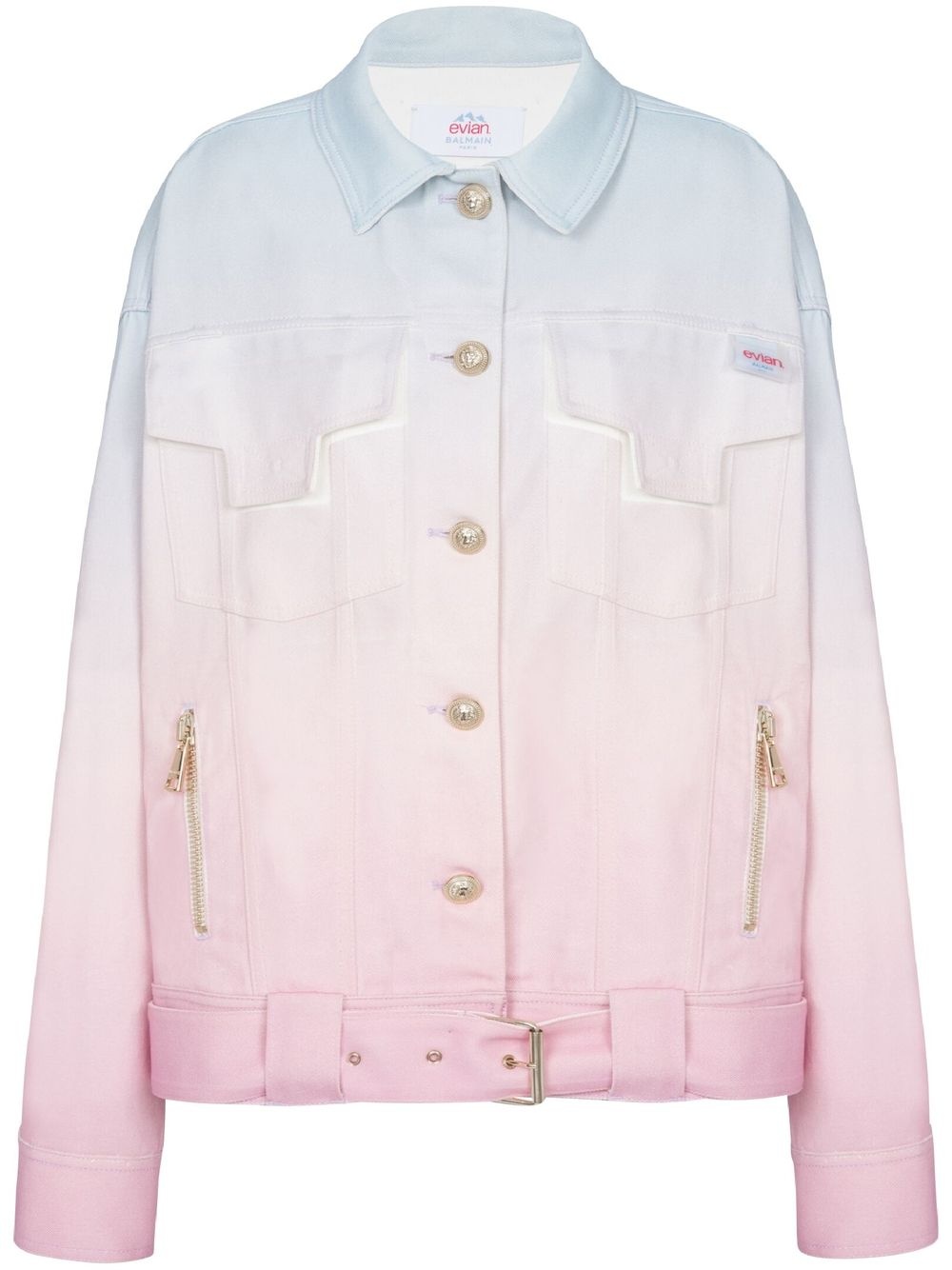 x Evian gradient denim jacket - 1