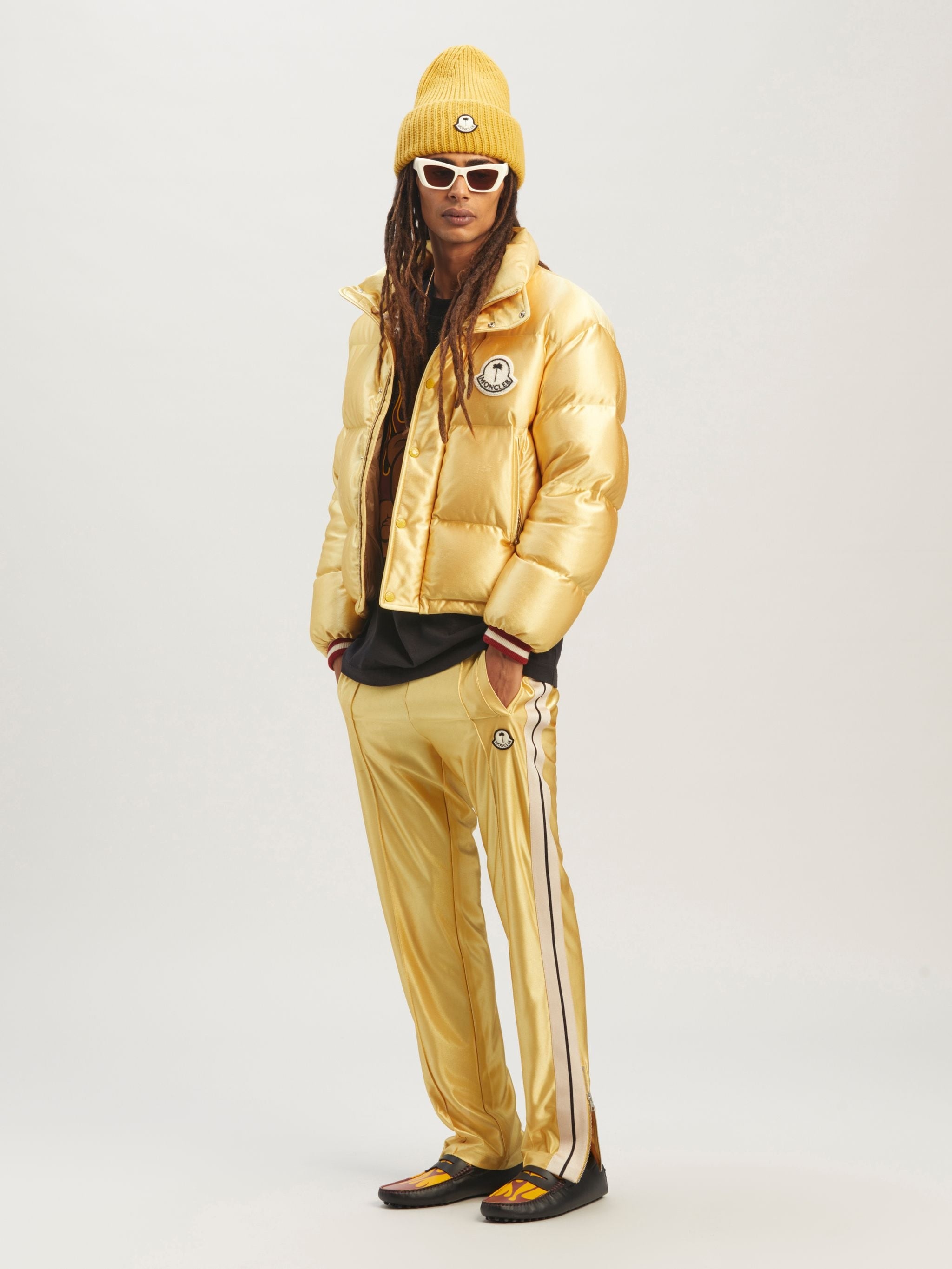 8 MONCLER PALM ANGELS TRACK PANTS - 3