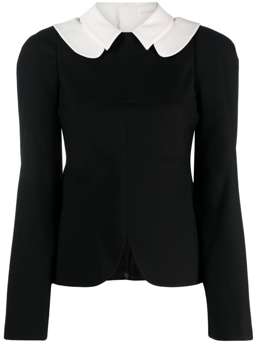 SHUSHU/TONG layered two-tone blouse