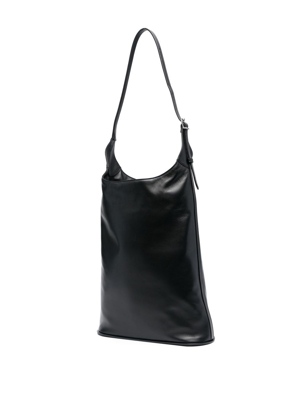 D-ring leather tote bag - 3
